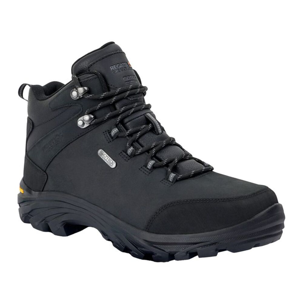 Regatta Great Outdoors Mens Burrell Leather Hiking Boots / Black